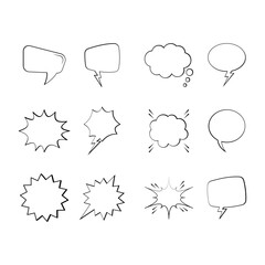 Comic Speech Bubble icon vector