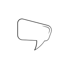 Comic Speech Bubble icon vector