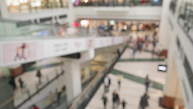 Mall Escalator, Abstract Blurred Shopping Mall, Moving Staircase in Hyper Market, Warehouse Elevator, Electric Stairway, Blur Moving Stairs