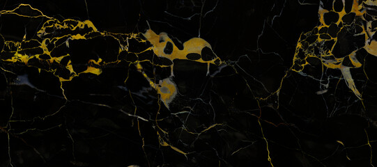 Black and gold marble texture design for cover book or brochure, poster, wallpaper background or...