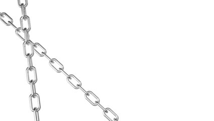 Foto op Plexiglas The metal chain png image © niphon