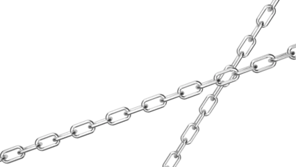 Foto op Aluminium The metal chain png image © niphon