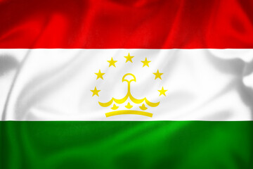 Grunge 3D illustration of Tajikistan flag
