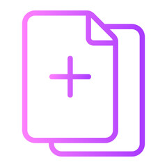 add document gradient icon