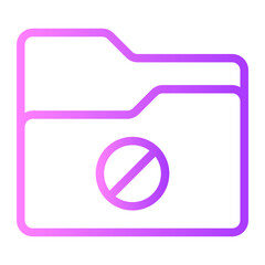 blocked gradient icon