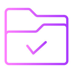 checkmark gradient icon