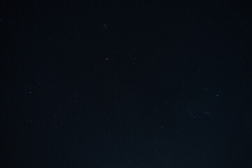 Night sky with stars sparkling on dark blue background