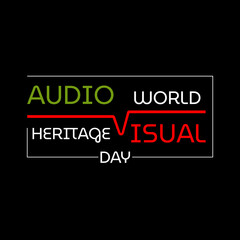 Vector illustration on the theme of World Audiovisual heritage day observed each year on October 27 across the globe. 