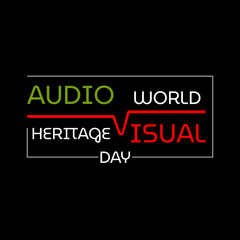 Vector illustration on the theme of World Audiovisual heritage day observed each year on October 27 across the globe.

