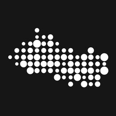 El salvador Silhouette Pixelated pattern map illustration