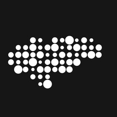 Honduras Silhouette Pixelated pattern map illustration