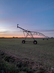 irrigation system in the field