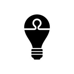 Puzzle icon vector logo design template