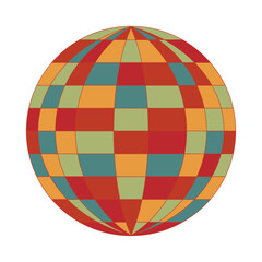 Retro Disco Ball Illustration