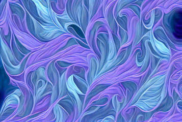 Fototapeta na wymiar Digital Lavender, Tranquil Blue, abstract pattern