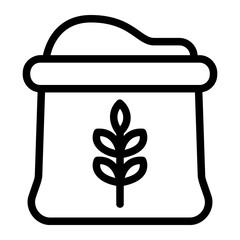 flour line icon