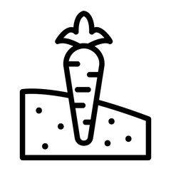 carrot line icon