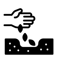 seeding glyph icon