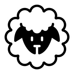 sheep glyph icon