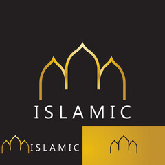 islamic icon vector illustration template design