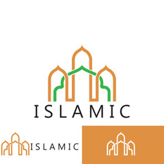 islamic icon vector illustration template design