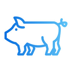 pig gradient icon