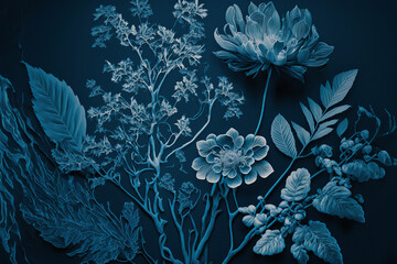 FLORAL CYANOTYPE 