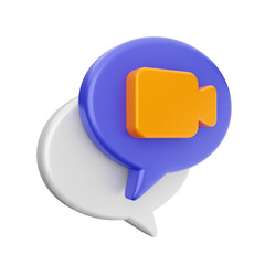 3d chat bubble comment icon illustration render