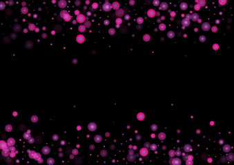 Bright Background with Confetti of Glitter Particles. Sparkle Lights Texture. Christmas pattern. Light Spots. Star Dust. Explosion of Confetti. Design for Template.