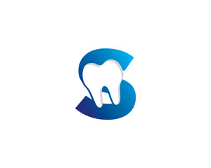 Letter S And Tooth Logo Icon 002