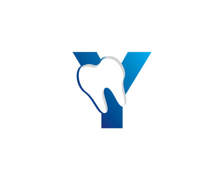 Letter Y And Tooth Logo Icon 002