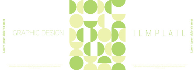 The layout of the geometric design of a creative cover, booklet or brochure. Corporate geometric style. An idea for interior decoration and creative design