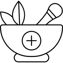 Herbal medicine Vector Icon

