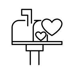 mailbox line icon