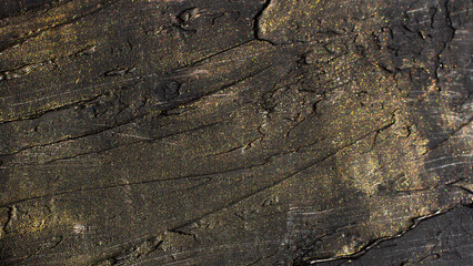 Pattern evening rough waves with golden shine