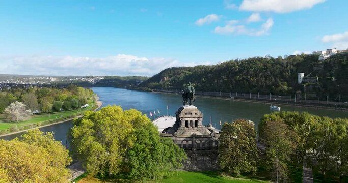 Deutsches Eck Koblenz River Mosel and Rhine