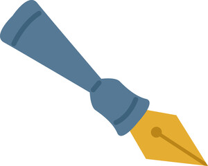 Ink pen flat icon Stationery