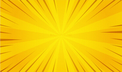 yellow sun rays, Abstract orange background with waves, Abstract orange background