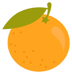 Orange flat icon Allergen food