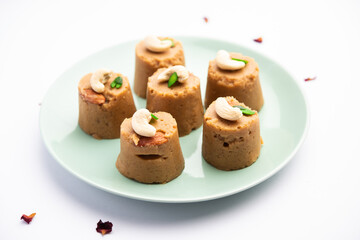 Atta Pinni is a traditional Punjabi winter delicacy, sweet made with wheat flour, ghee, dry fruits