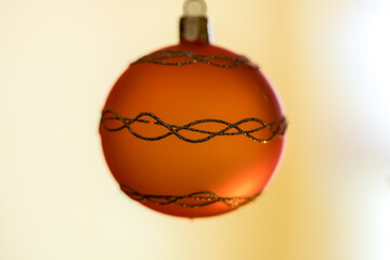 A beautiful Christmas tree ball at Christmas