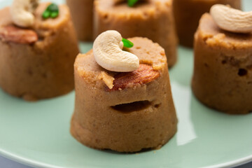 Atta Pinni is a traditional Punjabi winter delicacy, sweet made with wheat flour, ghee, dry fruits