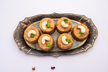 Atta Pinni is a traditional Punjabi winter delicacy, sweet made with wheat flour, ghee, dry fruits