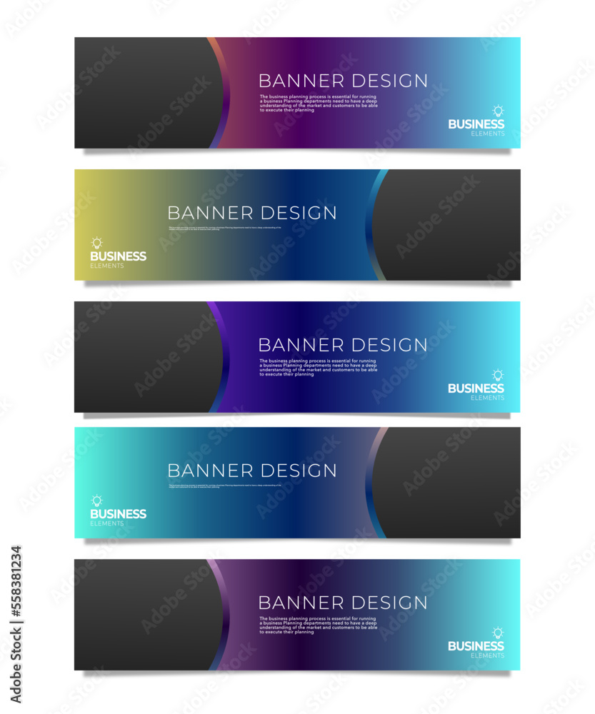 Poster abstract web banner design background or header template stock vector
