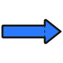right blue arrow icon