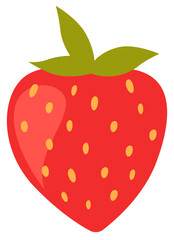 Strawberry flat icon Allergen food