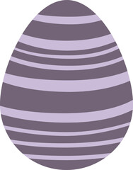 Easter decorative eggs flat icon