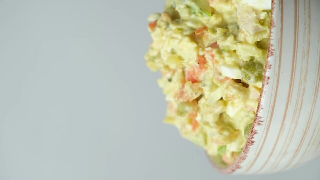 Olivier russian salad - a classic recipe with mayonnaise, an incredible taste, homemade recipe.