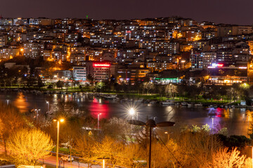 Istanbul Golden Horn VIew at night