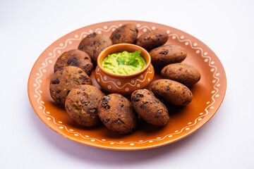 Millet Vada or cutlet is a variation of regular vada made with combination of urad dal and millets